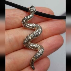 Silver Snake Necklace
